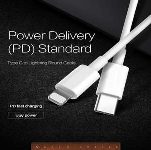 Charging Adapters Cables: For iPhone iPad Macbook Fast Charging USB Type-C To Lightning Cable Cord