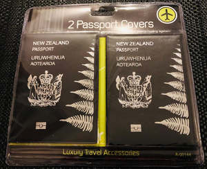 Pack Of 2 New Zealand PVC Passport Holder Protection Cover