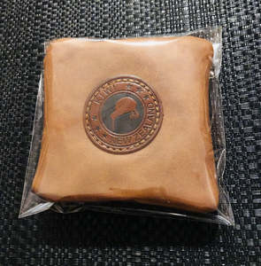 New Zealand Souvenirs: New Zealand Souvenir Premium Quality PU Leather Brown Coin Purse Pouch With Zipper