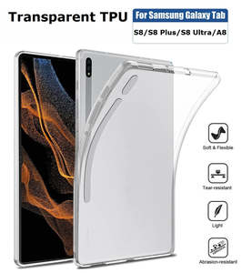Tablet Accessories: For Samsung Galaxy Tab Series Premium Soft Silicone TPU Clear Shockproof Back Cover