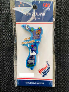 New Zealand Souvenirs: 3D New Zealand Map - NZ Fridge Magnet Souvenir