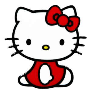 Other Merch: HELLO KITTY #3 SITTING DRESS PIN