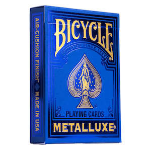Playing Cards: BICYCLE METALLUXE BLUE PLAYING CARDS