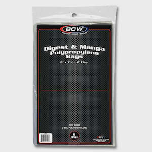 Comic Supplies: BCW DIGEST & MANGA BAGS