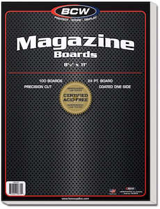 Comic Supplies: BCW MAGAZINE BOARDS