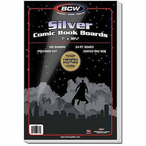 Comic Supplies: BCW SILVER COMIC BOOK BOARDS