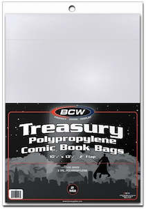 Comic Supplies: BCW COMIC BOOK BAGS TREASURY COMICS (100 BAGS PER PACK)