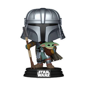 Pop: POP! STAR WARS: IMPRESSIONS MANDALORIAN WITH GROGU