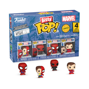 POP! MARVEL: SPIDER-MAN PETER PARKER SPLIT BITTY POP FOUR PACK
