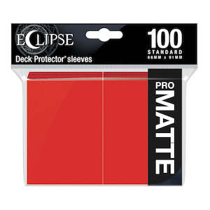ULTRA PRO ECLIPSE 100 STANDARD MATTE SLEEVES - APPLE RED