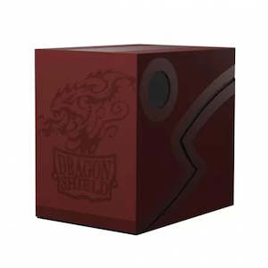 DRAGON SHIELD DOUBLE SHELL DECK BOX - BLOOD RED