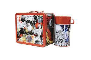 Other Merch: TIN TITANS DR WHO 10TH DOCTOR LUNCH BOX WITH BEVERAGE CONTAINER