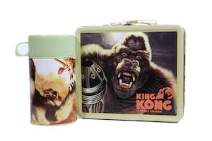 Other Merch: TIN TITANS KING KONG LUNCH BOX WITH BEVERAGE CONTAINER
