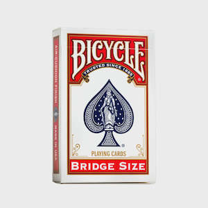 BICYCLE BRIDGE SIZE PLAYING CARDS - RED