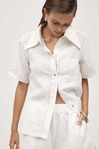 TOPS: SUNNY SHIRT - IVORY