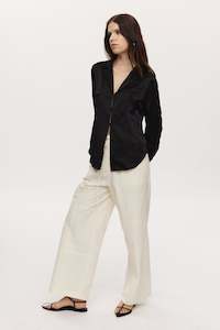 Silk 1: MILLY SHIRT - BLACK