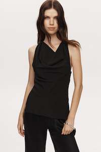 Silk 1: ZINNIA TOP - BLACK