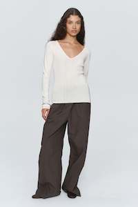 REESE TOP - IVORY / SANGRIA