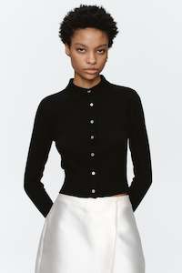 FOUNDATIONS CARDIGAN - BLACK