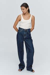 Size 24: RELAXED JEAN - WASHED INDIGO