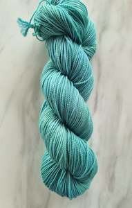 Frontpage: Tealish - Marmalade Twist Sock