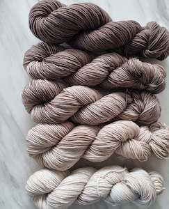 Dk 8ply Merino: Beige to Brown - DK 100% s/w merino