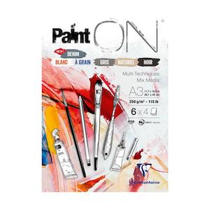 Art Pads: PaintON Pad Assorted A3 24sh