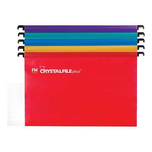 FM File Suspension Crystafile Assorted 10 Pack Plus Polyprop