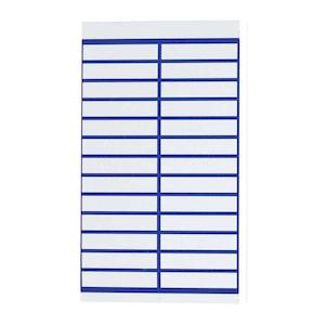 Suspension Files: FM Title Strips Crystaltab White Assorted Colours 50 Pack