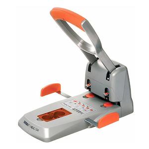 Holepunches: Rapid punch 2h 150 sheet hdc150 silv/orange