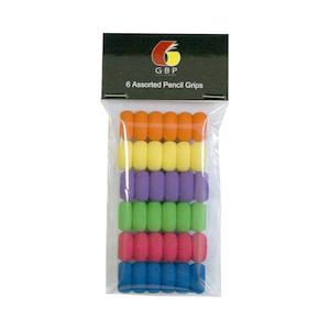 GBP Pencil Grip Pack of 6 for Comfortable Writing PG06