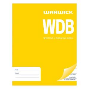 Warwick Writing & Drawing Book 32 Leaf 230x180mm