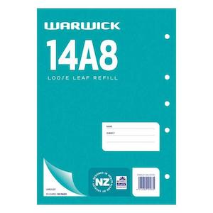 Warwick Refill 14A8 Loose Leaf 50 Leaf A4 Unruled