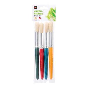 EC Brush Round Stubby 4 Pack