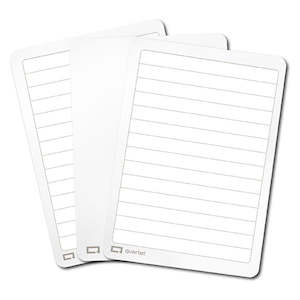 Quartet Flex Whiteboard Double-Sided Plain/Lined Pk30 QTFLEX30PLLD