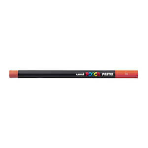 Drawing Instruments: Uni Posca Pastel Vermilion Art Stick 250294 - Vibrant Color