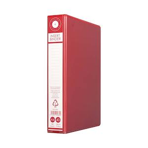 OSC A4 Insert Binder 4D 38mm Red - Eco-Friendly, 250 Sheets