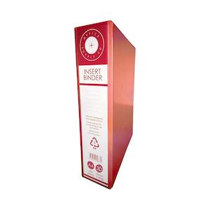 OSC A4 Insert Binder 50mm 3D Ring Red RB3D50RD
