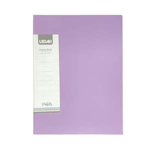 Ledah A4 Pastel Display Book 20 Pocket - Purple 300021
