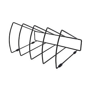 Desk Organisers: Okin Triangular 4-Slot File Rack Black FT75120BK