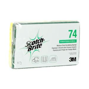 Cloths Wipes: Scotch-Brite Medium Duty Scrub Sponge - Dual-Action 10214
