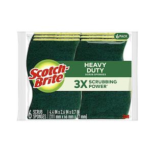 Scotch-Brite Heavy Duty Scrub Sponge, Pack of 6