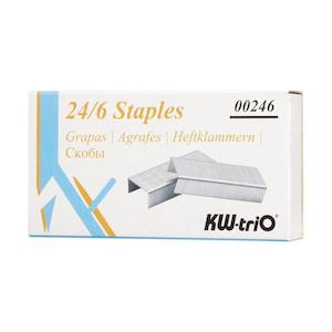 Staplers Tackers: KW-triO Staples 24/6 Box of 1000