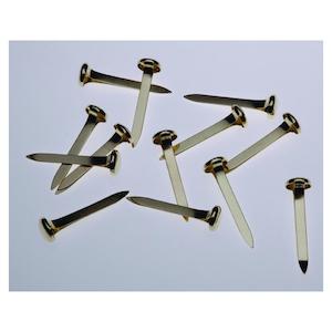 Binders Clips Pins: Esselte Paper Fastener Steel 25Mm Bx200 Brass 42732