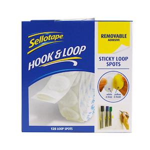 Sellotape Sticky Loops Removable 22mm 125 Pack