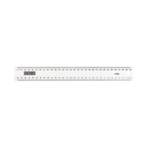 Okin 30cm Plastic Ruler White IRULER03