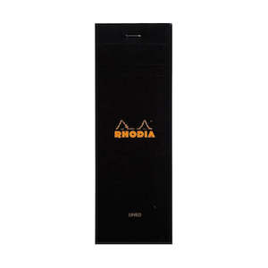 Rhodia Bloc Pad No. 8 Shopping Lined Black