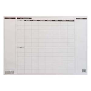 Collins Desk Pad Refill A2 Undated 20 Leaf 60gsm