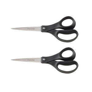 Cutters Trimmers Guillotines: Fiskars 8" Performance Scissors Recycled Pk2 FK9121044