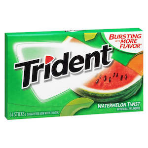 Trident Watermelon Twist Sugar Free Gum 14-Stick Pack